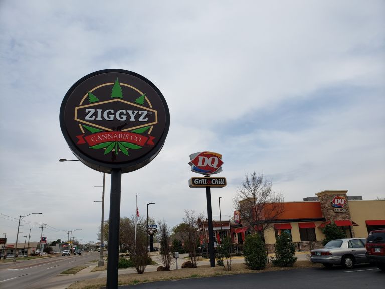 A medical marijuana dispensary in Norman, Okla.